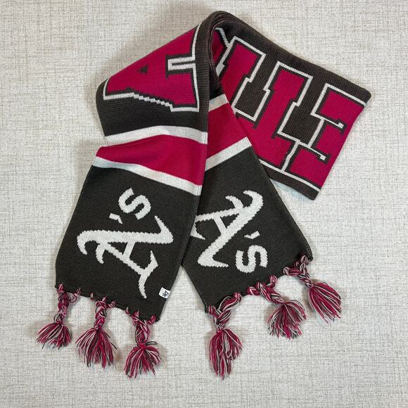 47 Brand Oakland Athletics A's Scarf Womens One Size - Picture 5 of 5